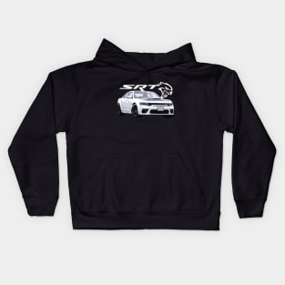 Dodge Charger Hellcat Widebody SRT White Knuckle Kids Hoodie